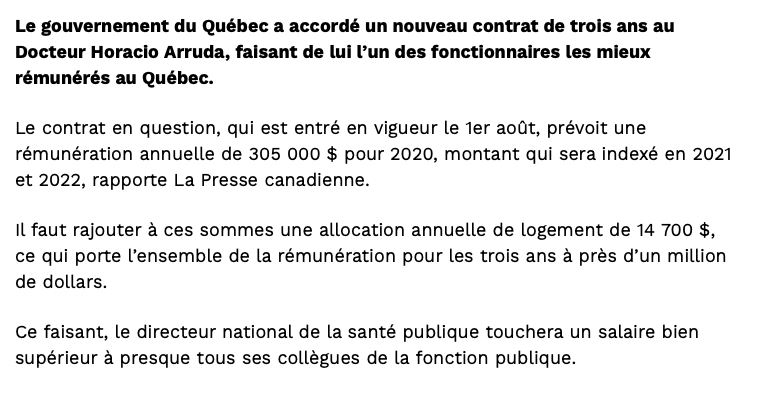 Horacio Arruda et Marc Bergevin...Même combat...