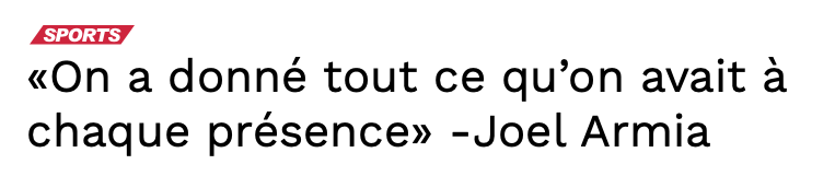 Joel Armia et Jonathan Drouin FIERS....de ne pas avoir été PARESSEUX...