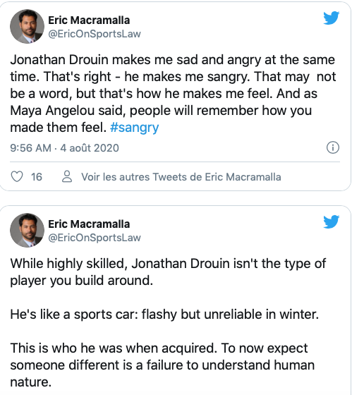 Jonathan Drouin RIDICULISÉ par un journaliste de TSN....