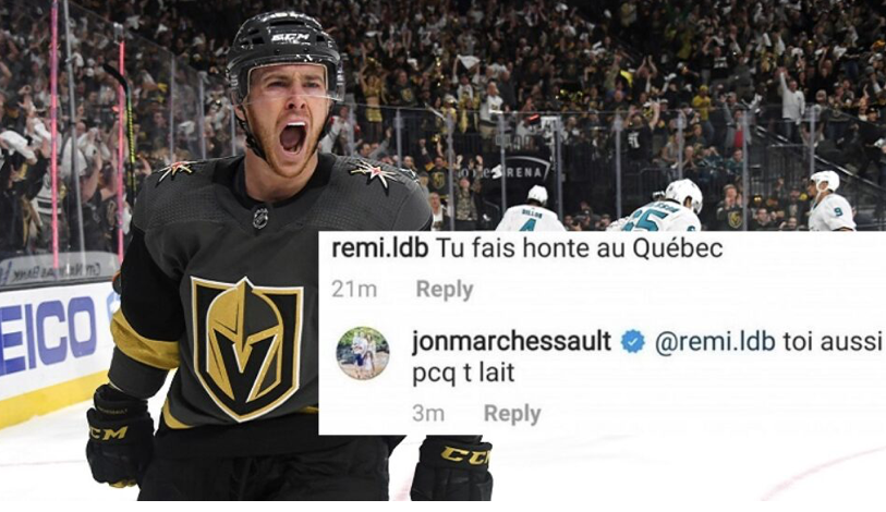 Jonathan Marchessault devrait plus que s'EXCUSER....