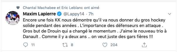 La différence entre Maxim Lapierre et José Théodore...