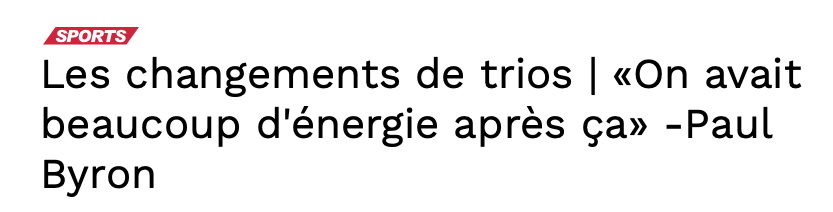 La victoire de Claude Julien...