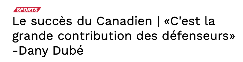 Les défenseurs du CH.... Ont été FOUETTÉS par les critiques...