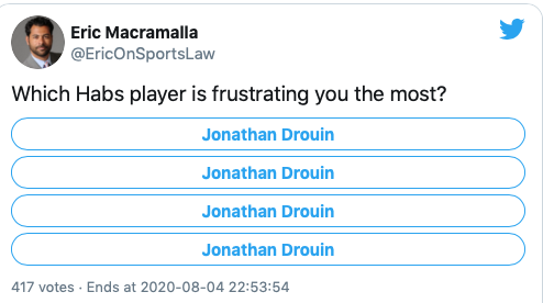 Les derniers moments de Jonathan Drouin à Montréal?