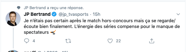 Même les gars de TVA Sports qui ont perdu leur job...