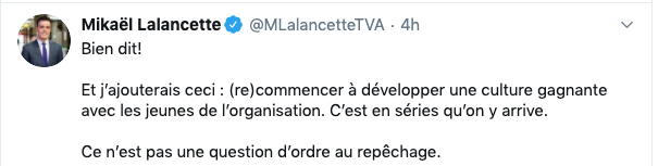 Pierre LeBrun a beau nous dire que le CH n'a pas perdu Lafrenière ou le 9e rang.....