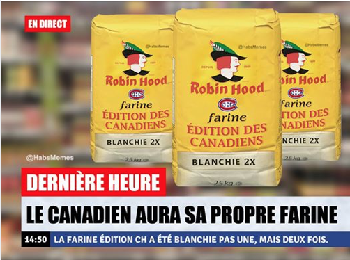 Pour une fois que les JOKES de FARINE...ne sont pas à propos de la COCAÏNE...