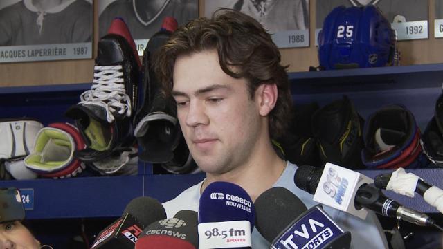 Ryan Poehling a entendu les rumeurs l'envoyant à Calgary....