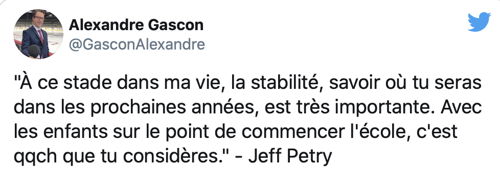 Jeff Petry ne signera pas de nouveau contrat à Montréal ?