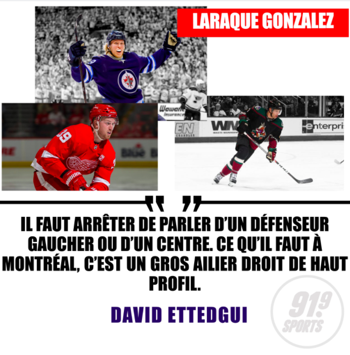 L'agent David Ettedgui veut Patrik Laine ou Anthony Mantha à Montréal..