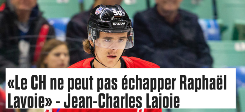 Raphaël LE FLOP Lavoie: Jean-Charles Lajoie doit se sentir PETIT dans ses shorts...