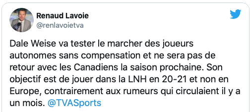 Renaud Lavoie perd de plus en plus de PLUMES..