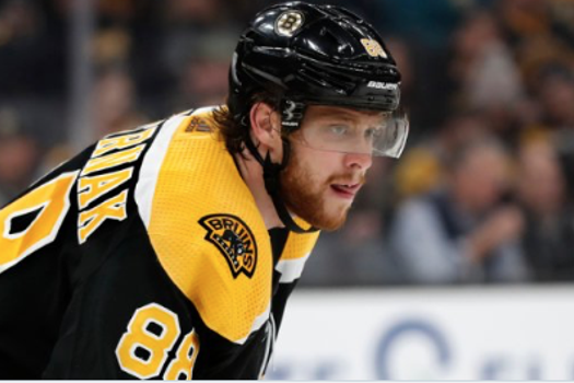 Le coach des Bruins DÉTRUIT David Pastrnak....