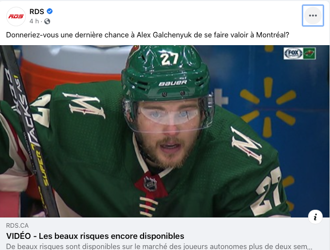 Alex Galchenyuk à Montréal...RDS...