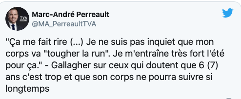 Brendan Gallagher vit dans un monde parrallèle...