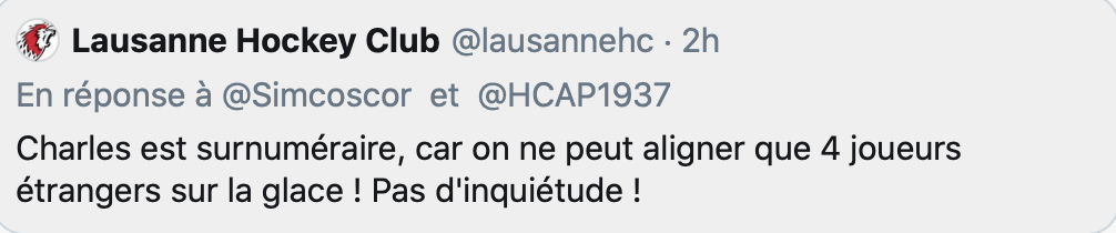 HAHA...Charles Hudon a parlé trop vite...