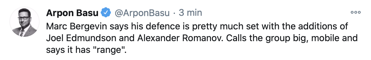 Il confirme qu'il a sa défensive de rêve...