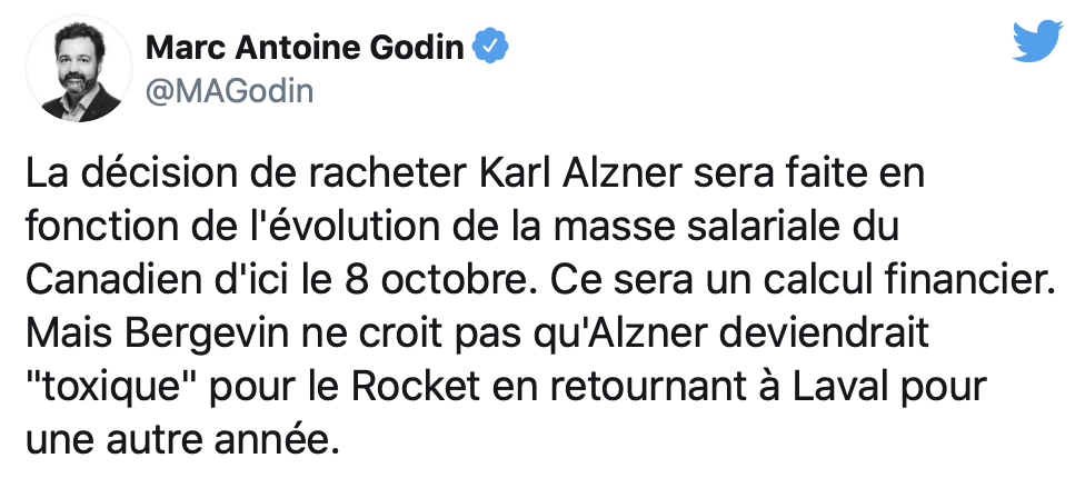 Karl Alzner est tanné de se faire NIAISER...