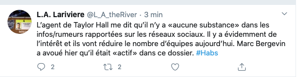 L'agent de Taylor Hall VISE les RUMEURS sur les réseaux sociaux...