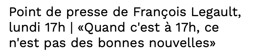 Le PREMIER MINISTRE du Québec va enterrer notre MORAL pour de BON...