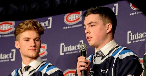 Marc Bergevin et Trevor Timmins à Chicoutimi ce soir...