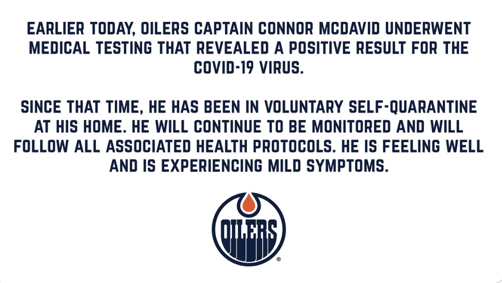 On peut dire que Connor McDavid a couru après...