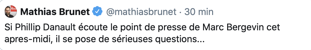 Phil Danault ne doit pas BEN filer en ce moment...