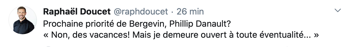 Phil Danault ne doit pas BEN filer en ce moment...