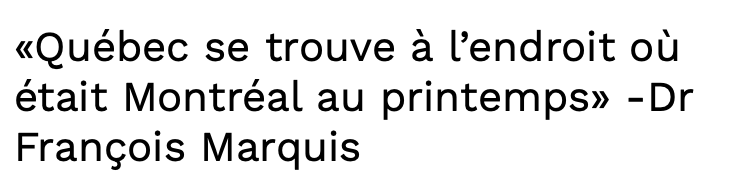 Québec a pris la place de Montréal...