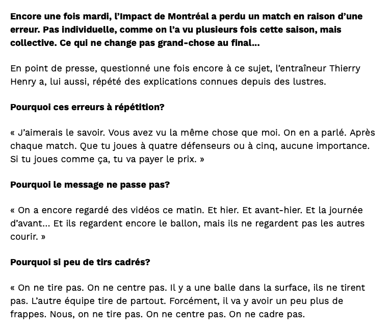 Thierry Henry DÉTRUIT ses joueurs....