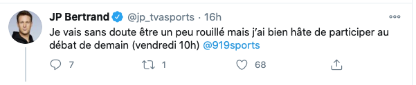 Tu perds ta JOB à TVA Sports...et...