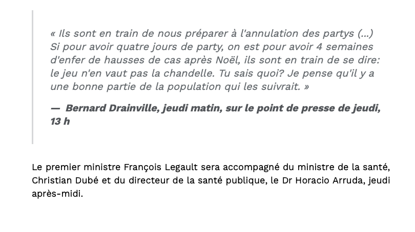 BOMBE au QUÉBEC!!! Les PARTYS de NOËL seront ANNULÉS!!!!