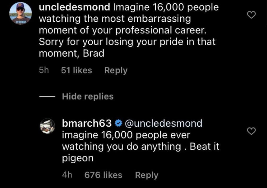 Brad Marchand DÉTRUIT un INTERNAUTE sur INSTAGRAM...