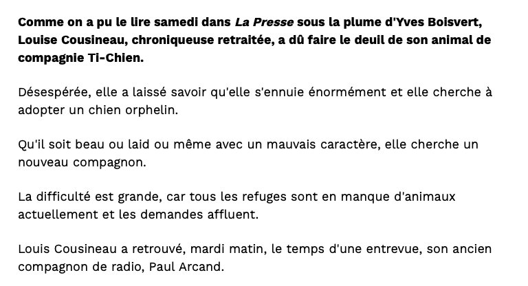 C'est une JOKE?!?!?!?!?!?!  Paul Arcand nous NIAISE?