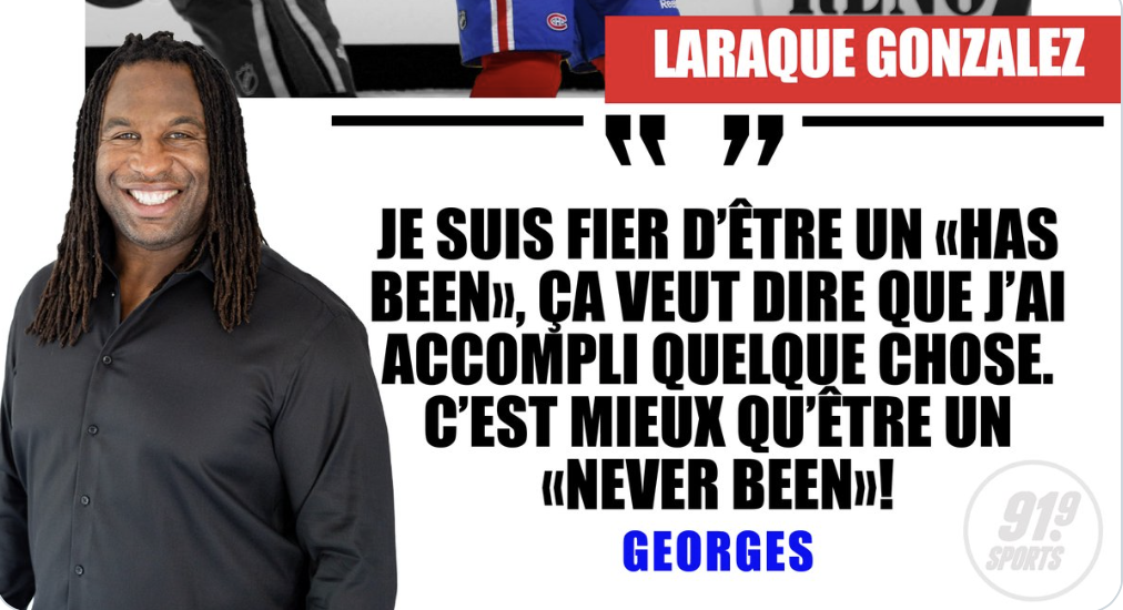 Georges Laraque CH...dans ses culottes devant Simon Kean...