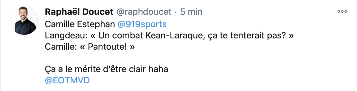 HAHA...Georges Laraque fait encore rire de lui...