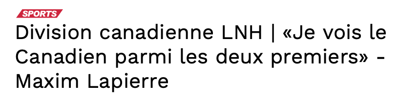 Jamais le CH n'a autant inspiré confiance..