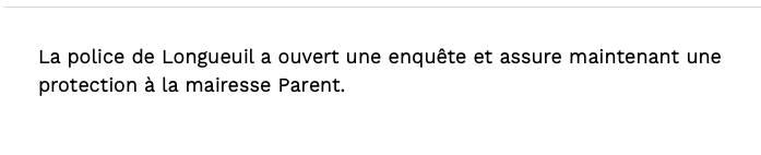 La mairesse de Longueuil MENACÉE de MORT...