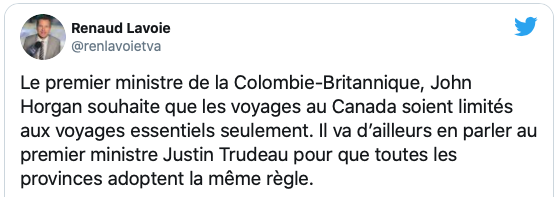 Le PREMIER MINISTRE de la Colombie-Britannique va venir nous gâcher ça...