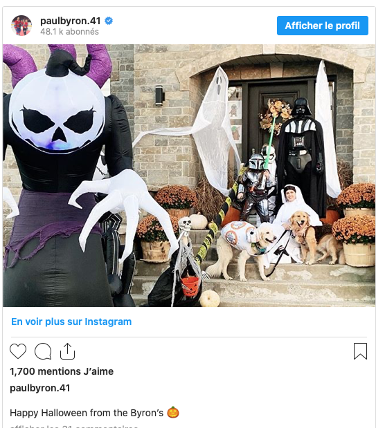 Les joueurs du CH se sont donnés pour L'HALLOWEEN...