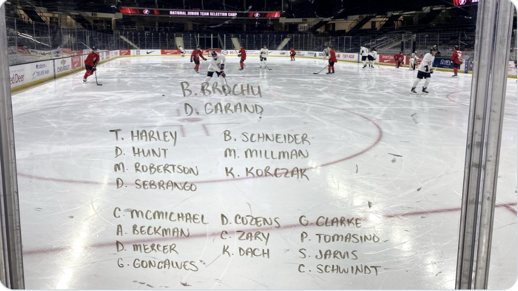 Les jours avancent au camp de team Canada, et Kaiden Guhle...