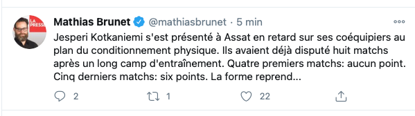 Mathias Brunet travaille pour le Canadien de Montréal...