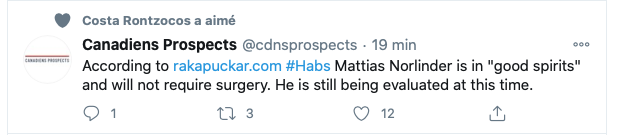 Mattias Norlinder évite la CHIRURGIE!!!!