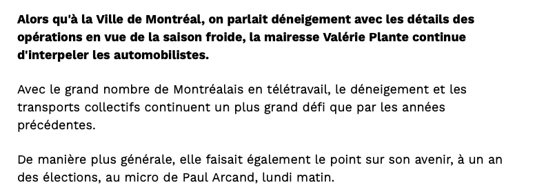 On ne veut plus rien savoir de Valérie Plante...