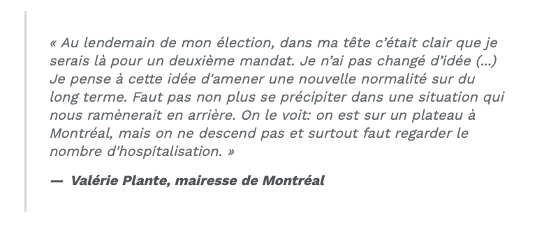 On ne veut plus rien savoir de Valérie Plante...