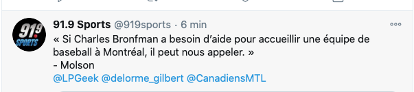 Retour des Expos et des Nordiques: Réjean Tremblay l'a CALLÉ...