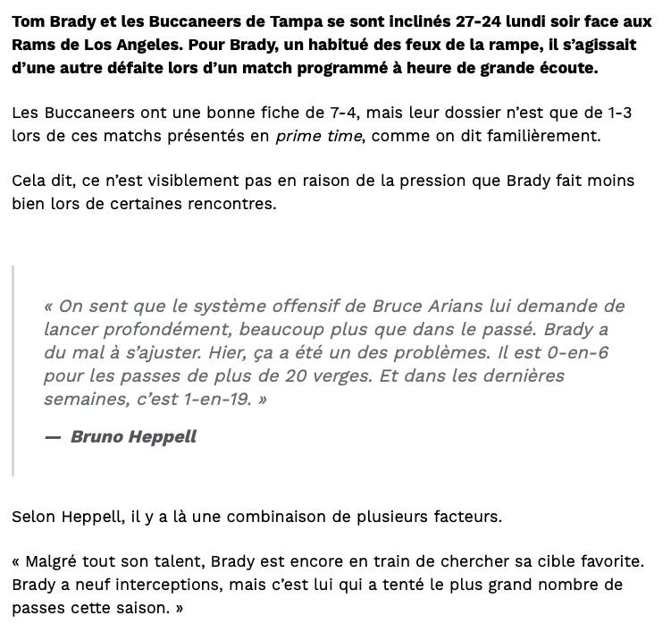 Tom Brady avait besoin de Bill Belichick...Et Belichick avait besoin de Brady...