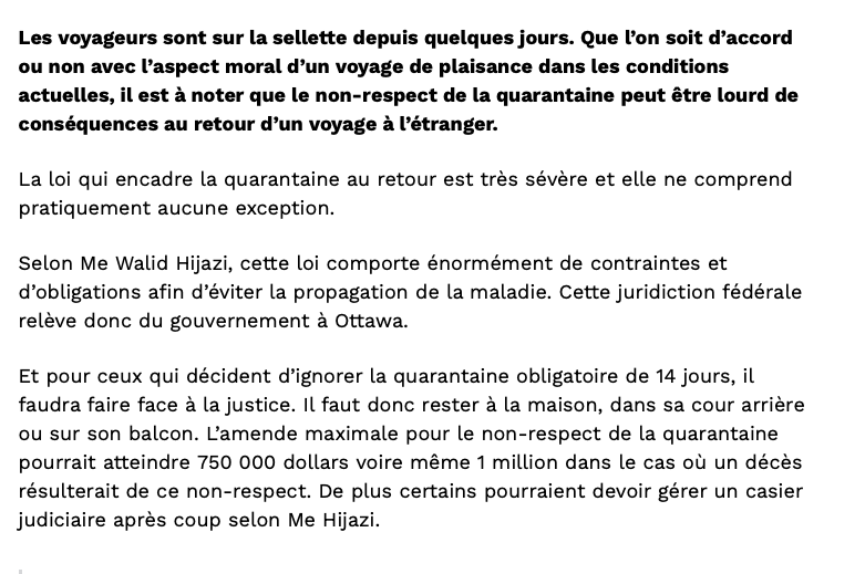 1 MILLION d'AMENDE: Ceux qui sont allés dans le SUD...