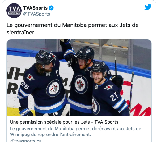 L'argument de Geoff Molson....