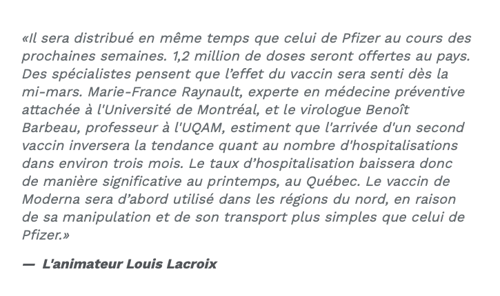 Le Québec en CONFINEMENT...Juqu'à la mi-mars??????